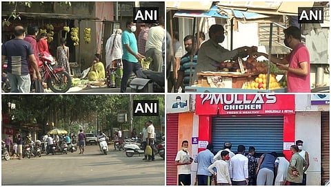 ಶಿವಮೊಗ್ಗ ಮತ್ತು ಹುಬ್ಬಳ್ಳಿಯಲ್ಲಿ ಇಂದು ಬೆಳಗ್ಗೆ ಕಂಡುಬಂದ ದೃಶ್ಯ