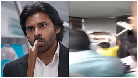 ಪವನ್ ಕಲ್ಯಾಣ್, ಚಿತ್ರಮಂದಿರದಲ್ಲಿ ದಾಂಧಲೆ ಚಿತ್ರ