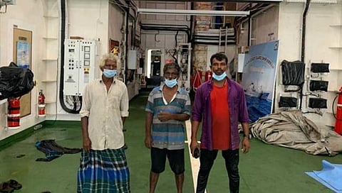 ರಕ್ಷಣೆಗೊಂಡ ಮೀನುಗಾರರು
