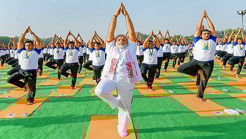 ಹಿಂದಿನ ವರ್ಷಗಳ ಯೋಗ ದಿನ ಕಾರ್ಯಕ್ರಮದಲ್ಲಿ ಪ್ರಧಾನಿ ನರೇಂದ್ರ ಮೋದಿ