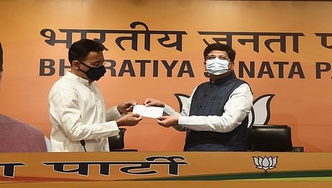 ಜಿತಿನ್ ಪ್ರಸಾದ ರನ್ನು ಬಿಜೆಪಿಗೆ ಬರಮಾಡಿಕೊಂಡ ಕೇಂದ್ರ ಸಚಿವ ಪಿಯೂಷ್ ಗೋಯಲ್
