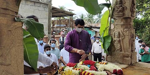 ಕೆಂಪೇಗೌಡರ ಸಮಾಧಿಗೆ ಭೇಟಿ ನೀಡಿದ ಸಿಪಿ ಯೋಗೇಶ್ವರ್