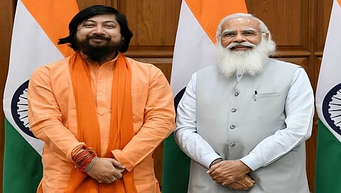 ಪ್ರಧಾನಿ ಮೋದಿ ಜೊತೆಗೆ ಸಚಿವ ನಿಸಿತ್ ಪ್ರಮಾಣಿಕ್