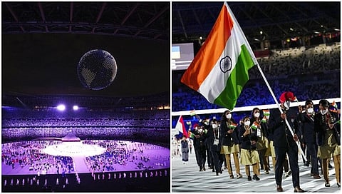 ಕೋವಿಡ್-19 ಭೀತಿಯ ನಡುವೆ ಜಪಾನ್ ರಾಜಧಾನಿ ಟೋಕಿಯೊದಲ್ಲಿ ಪ್ರಸಕ್ತ ಸಾಲಿನ ಒಲಿಂಪಿಕ್ಸ್ ಕ್ರೀಡಾ ಕೂಟಕ್ಕೆ ಶುಕ್ರವಾರ ಅಭೂತ್ಪುರ್ವ ಚಾಲನೆ ಸಿಕ್ಕಿದೆ.