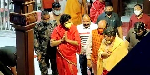 ಮಹಾಕಾಲ ದೇವಾಲಯದಲ್ಲಿ ಬಿಜೆಪಿ ನಾಯಕರು