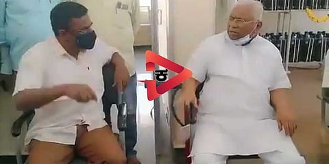 ಸಂಸದ ಜಿ.ಎಸ್ ಬಸವರಾಜು-ಗುಬ್ಬಿ ಶಾಸಕ ಎಸ್ ಆರ್ ಶ್ರೀನಿವಾಸ್