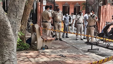 ಘಟನಾ ಸ್ಥಳದಲ್ಲಿ ಪೊಲೀಸರು