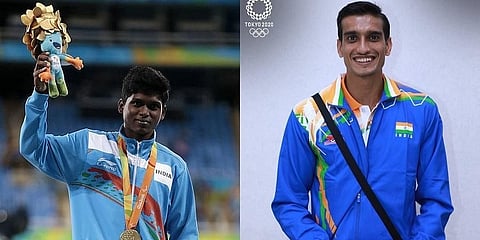 ಮರಿಯಪ್ಪನ್ (ಎಡಭಾಗ) ಶರದ್ ಕುಮಾರ್ (ಬಲಭಾಗ)