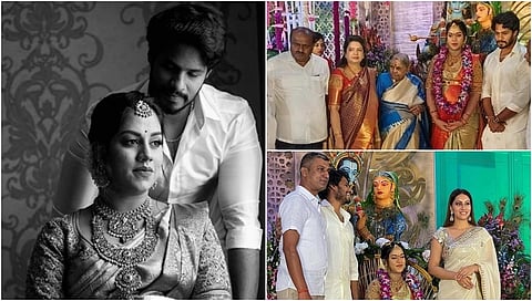 ನಟ, ರಾಜಕಾರಣಿ ನಿಖಿಲ್ ಕುಮಾರಸ್ವಾಮಿ ಪತ್ನಿ ರೇವತಿ ಅವರ ಸೀಮಂತ ಕಾರ್ಯಕ್ರಮ ಇಂದು ಬೆಂಗಳೂರಿನ ಎಚ್ಎಸ್ಆರ್ ಲೇಔಟ್ ನಲ್ಲಿ ನೆರವೇರಿತು.