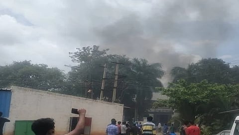 ಸ್ಫೋಟದ ದೃಶ್ಯ