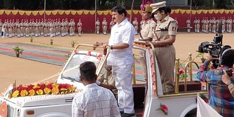ನಿರ್ಗಮನ ಪಥಸಂಚಲನದಲ್ಲಿ ಆರಗ ಜ್ಞಾನೇಂದ್ರ