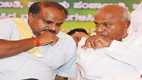 ಕುಮಾರಸ್ವಾಮಿ ಮತ್ತು ಎಚ್.ಡಿ ದೇವೇಗೌಡ