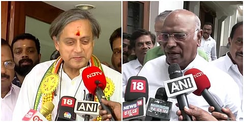 ಶಶಿ ತರೂರ್, ಮಲ್ಲಿಕಾರ್ಜುನ ಖರ್ಗೆ
