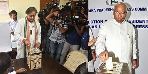 ಶಶಿ ತರೂರ್ - ಮಲ್ಲಿಕಾರ್ಜುನ ಖರ್ಗೆ