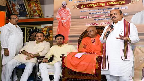 ಗೋಸಾಯಿ ಮಠದಲ್ಲಿ ಸಿಎಂ ಬೊಮ್ಮಾಯಿ