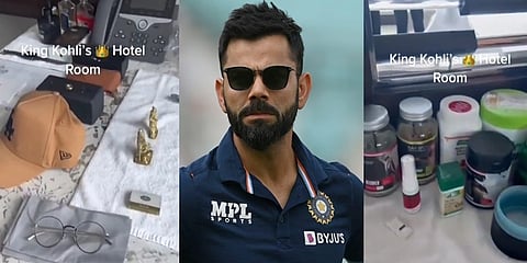 ವಿರಾಟ್ ಕೊಹ್ಲಿ ಕೊಠಡಿಯ ವಿಡಿಯೋ ಲೀಕ್