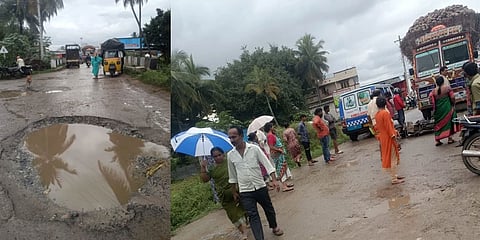 ರಸ್ತೆ ಗುಂಡಿಗೆ ನಿವೃತ್ತ ಯೋಧ ಬಲಿ