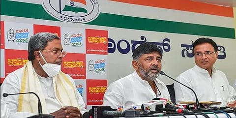 ಕಾಂಗ್ರೆಸ್ ನಾಯಕರ ಸುದ್ದಿಗೋಷ್ಠಿಯ ಸಂಗ್ರಹ ಚಿತ್ರ
