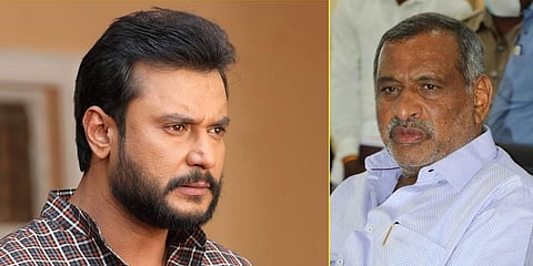 ನಟ ದರ್ಶನ್-ಸಚಿವ ಮಾಧುಸ್ವಾಮಿ