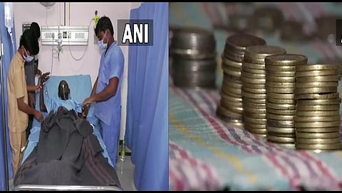 ಆಸ್ಪತ್ರೆಯಲ್ಲಿ ಚಿಕಿತ್ಸೆ ಪಡೆದುಕೊಳ್ಳುತ್ತಿರುವ ವ್ಯಕ್ತಿ.