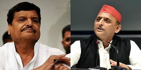 ಶಿವಪಾಲ್ ಯಾದವ್ ಮತ್ತು ಅಖಿಲೇಶ್ ಯಾದವ್
