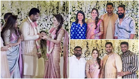 ಸ್ಯಾಂಡಲ್ವುಡ್ ನ ರೆಬಲ್ ಸ್ಟಾರ್ ಅಂಬರೀಶ್ ಪುತ್ರ ಅಭಿಷೇಕ್ ಅಂಬರೀಶ್ ಅವರ ನಿಶ್ಚಿತಾರ್ಥ ಭಾನುವಾರ ನಗರದ ಪ್ರತಿಷ್ಠಿತ ಹೋಟೆಲ್‌ವೊಂದರಲ್ಲಿ ನಡೆಯಿತು.