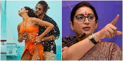 ಬೇಷರಮ್ ರಂಗ್ ಹಾಡಿನಲ್ಲಿ ದೀಪಿಕಾ ಪಡುಕೋಣೆ, ಸ್ಮೃತಿ ಇರಾನಿ(ಸಂಗ್ರಹ ಚಿತ್ರ)