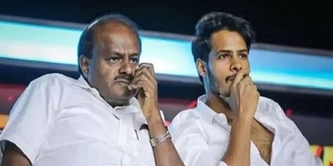 ಹೆಚ್ ಡಿ ಕುಮಾರಸ್ವಾಮಿ-ನಿಖಿಲ್ ಕುಮಾರಸ್ವಾಮಿ