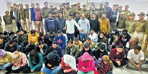 ಬಂಧಿತ 40 ಮಂದಿ ಅಭ್ಯರ್ಥಿಗಳು.