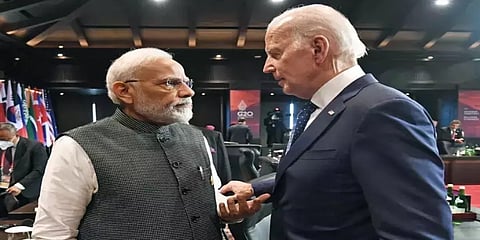ಪ್ರಧಾನಿ ನರೇಂದ್ರ ಮೋದಿ - ಅಮೆರಿಕದ ಅಧ್ಯಕ್ಷ ಜೋ ಬೈಡೆನ್