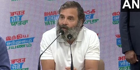 ಸುದ್ದಿಗೋಷ್ಠಿಯಲ್ಲಿ ಮಾತನಾಡಿದ ರಾಹುಲ್ ಗಾಂಧಿ