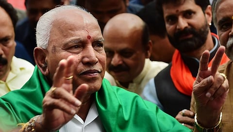 ಮಾಜಿ ಮುಖ್ಯಮಂತ್ರಿ ಬಿಎಸ್.ಯಡಿಯೂರಪ್ಪ ಹಾಗೂ ಸಿಎಂ ಬೊಮ್ಮಾಯಿ.