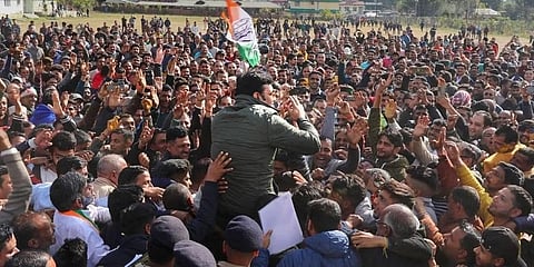 ಹಿಮಾಚಲ ಪ್ರದೇಶದಲ್ಲಿ ಕಾಂಗ್ರೆಸ್ ಸಂಭ್ರಮಾಚರಣೆ