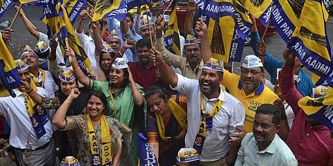 ಎಂಸಿಡಿ ಗೆಲುವನ್ನು ಸಂಭ್ರಮಿಸುತ್ತಿರುವ ಕಾಂಗ್ರೆಸ್