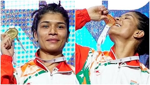 ಮಹಿಳಾ ವಿಶ್ವ ಬಾಕ್ಸಿಂಗ್ ಚಾಂಪಿಯನ್ ಶಿಪ್ ಫೈನಲ್ ನಲ್ಲಿ ಭಾರತದ ನಿಖತ್ ಜರೀನ್ ಚಿನ್ನ ಗೆಲ್ಲುವ ಮೂಲಕ ನೂತನ ಚಾಂಪಿಯನ್ ಆಗಿ ಹೊರಹೊಮ್ಮಿದ್ದಾರೆ.