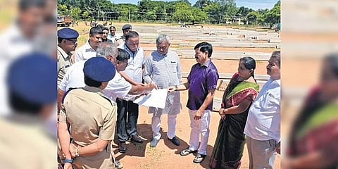 ಯೋಗ ದಿನಾಚರಣೆಗಾಗಿ ಸಿದ್ಧತೆ
