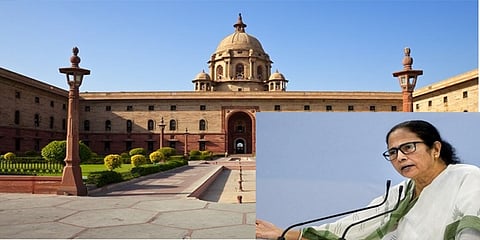 ರಾಷ್ಟ್ರಪತಿ ಭವನ, ಒಳಚಿತ್ರದಲ್ಲಿ ಮಮತಾ ಬ್ಯಾನರ್ಜಿ