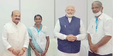 ಪ್ರಧಾನಿ, ಸಿಎಂ ಜತೆ ನವೀನ್ ಗ್ಯಾನ ಗೌಡರ್ ಕುಟುಂಬ