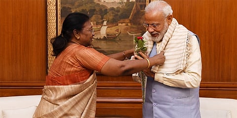 ಪ್ರಧಾನಿ ಮೋದಿ ಮತ್ತು ದ್ರೌಪದಿ ಮುರ್ಮು
