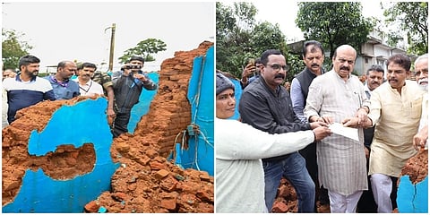 ಮಳೆಯಿಂದ ಮನೆ ಕಳೆದುಕೊಂಡವರಿಗೆ ಪರಿಹಾರ ಚೆಕ್ ನೀಡಿದ ಸಿಎಂ ಬಸವರಾಜ ಬೊಮ್ಮಾಯಿ