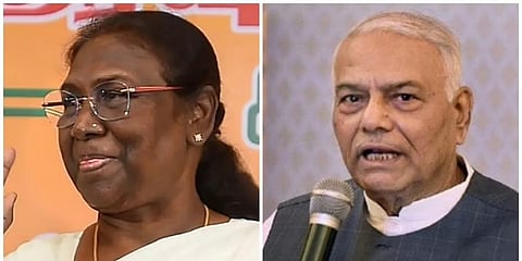 ರಾಷ್ಟ್ರಪತಿ ಅಭ್ಯರ್ಥಿಗಳಾದ ದ್ರೌಪದಿ ಮುರ್ಮು, ಯಶವಂತ ಸಿನ್ಹಾ