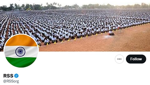 ಆರ್ ಎಸ್ಎಸ್ ಟ್ವೀಟರ್ ಖಾತೆ ಡಿಪಿ