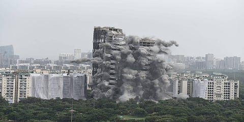 ನೆಲಸಮಗೊಂಡ ನೋಯ್ಡಾದ ಅವಳಿ ಗೋಪುರ