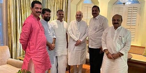 ಅಮಿತ್ ಶಾ ಜತೆ ಸಿಎಂ ಬೊಮ್ಮಾಯಿ ಹಾಗೂ ಇತರ ನಾಯಕರು