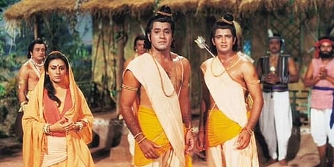 ಡಿಡಿ ಚಾನೆಲ್ ನಲ್ಲಿ ಪ್ರಸಾರವಾಗುತ್ತಿದ್ದ ರಾಮಾಯಣ ಧಾರವಾಹಿಯ ಸಂಗ್ರಹ ಚಿತ್ರ