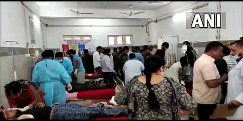 ಆಸ್ಪತ್ರೆಯಲ್ಲಿ ಗಾಯಾಳುಗಳು
