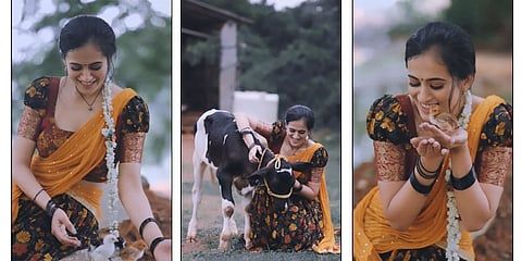 ಹರಿಕಥೆ ಅಲ್ಲ ಗಿರಿಕಥೆಯ ಜೂನಿಯರ್ ಮೋನಾಲಿಸಾ ಖ್ಯಾತಿಯ ತಪಸ್ವಿನಿ ಪೂಣಚ್ಚ ನಟ ರಾಜವರ್ಧನ್ ರ ಮುಂದಿನ ‘ಗಜರಾಮ’ ಚಿತ್ರಕ್ಕೆ ನಾಯಕಿಯಾಗಿ ಆಯ್ಕೆಯಾಗಿದ್ದಾರೆ. (ಚಿತ್ರಗಳು: ತಪಸ್ವಿನಿ ಇನ್ ಸ್ಚಾಗ್ರಾಂ)