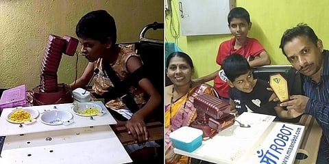 ಅಂಗವಿಕಲ ಮಗಳಿಗೆ ಆಹಾರ ನೀಡಲು ರೋಬೋಟ್ ನಿರ್ಮಿಸಿದ ಗೋವಾದ ದಿನಗೂಲಿ ನೌಕರ