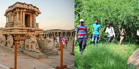 ಹಂಪಿ ಮತ್ತು ಜಿಲ್ಲಾಧಿಕಾರಿ ಅನಿರುದ್ಧ ಶ್ರವಣ್ ಪಿ