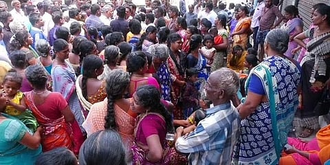 ಮೃತ ಬಾಲಕ ಸಂಬಂಧಿಕರ ಆಕ್ರಂದನ